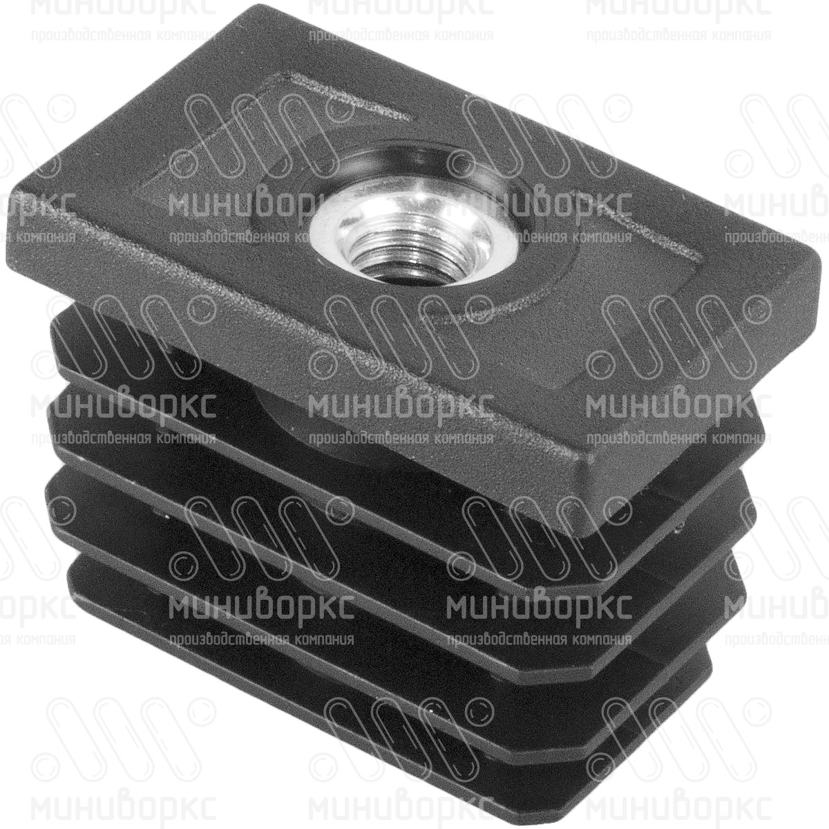 Заглушки для прямоугольной трубы 40x25 – 25-40М10ЧН | картинка 1