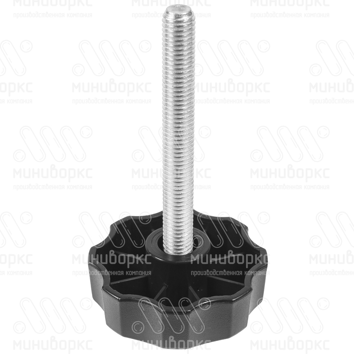 Фиксатор пластиковый с рукояткой m10x85 60 – Ф60М10-85ЧН | картинка 1