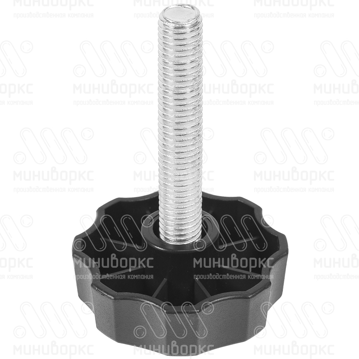 Фиксатор пластиковый с рукояткой m10x75 60 – Ф60М10-75ЧН | картинка 1