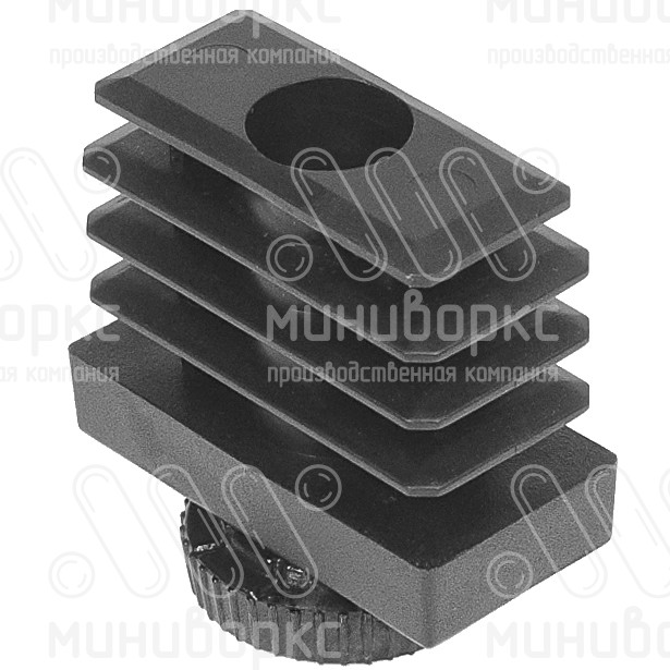 Комплекты прямоугольных заглушек с опорами 40x20 – 20-40M8.D25x50 | картинка 2