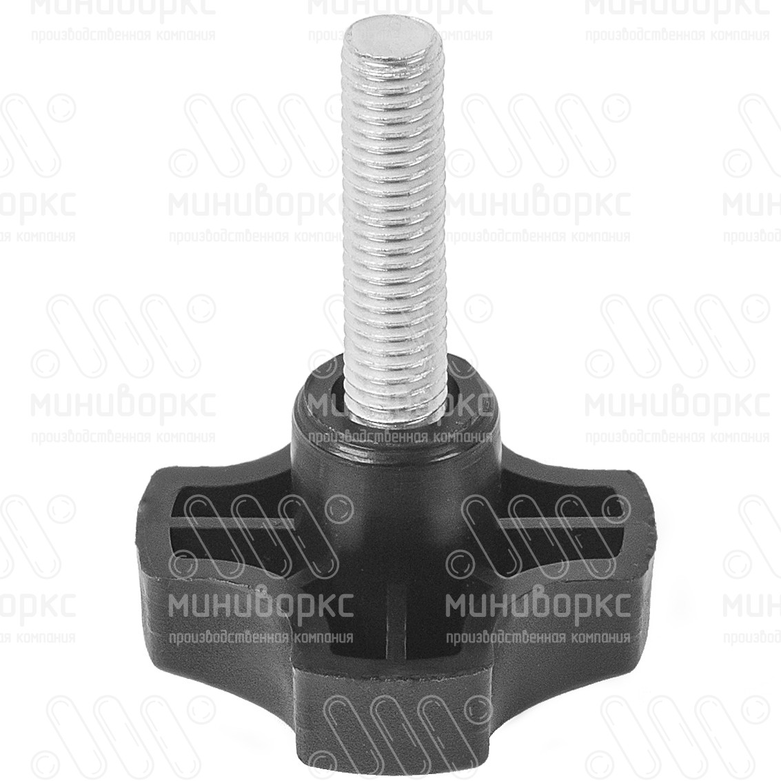 Фиксатор пластиковый с рукояткой m6x50 40 – Ф40М6-50ЧЕ | картинка 1