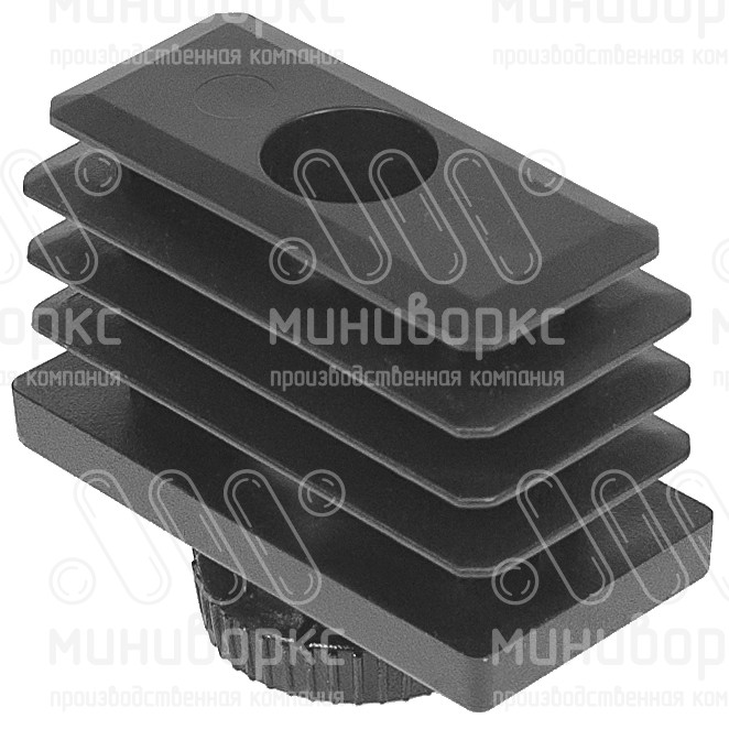 Комплекты прямоугольных заглушек с опорами 50x25 – 25-50M8.D25x25 | картинка 2