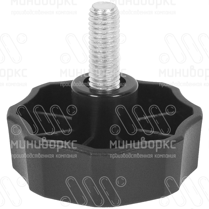 Фиксатор пластиковый с рукояткой m6x20 50 – Ф50М6-20ЧС | картинка 1