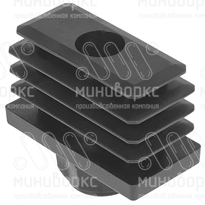 Комплекты прямоугольных заглушек с опорами 50x25 – 25-50M8.D22x25B | картинка 2